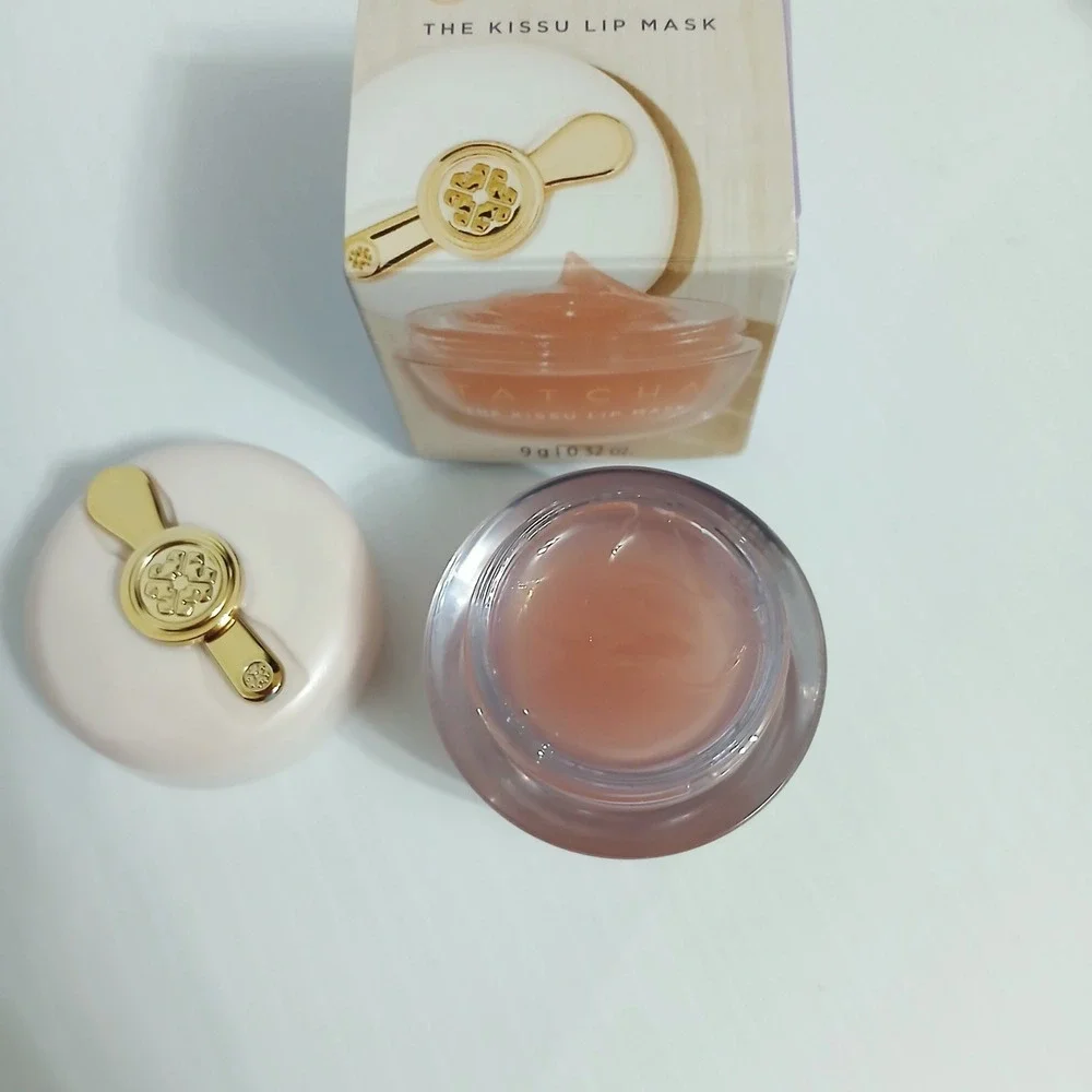 Tatcha The Kissu Lip Mask Japanese Peach Jelly Treatment Hydrating Balm 0.32oz
